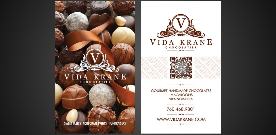 Chocolatier Business Card Design Flyerdesignca